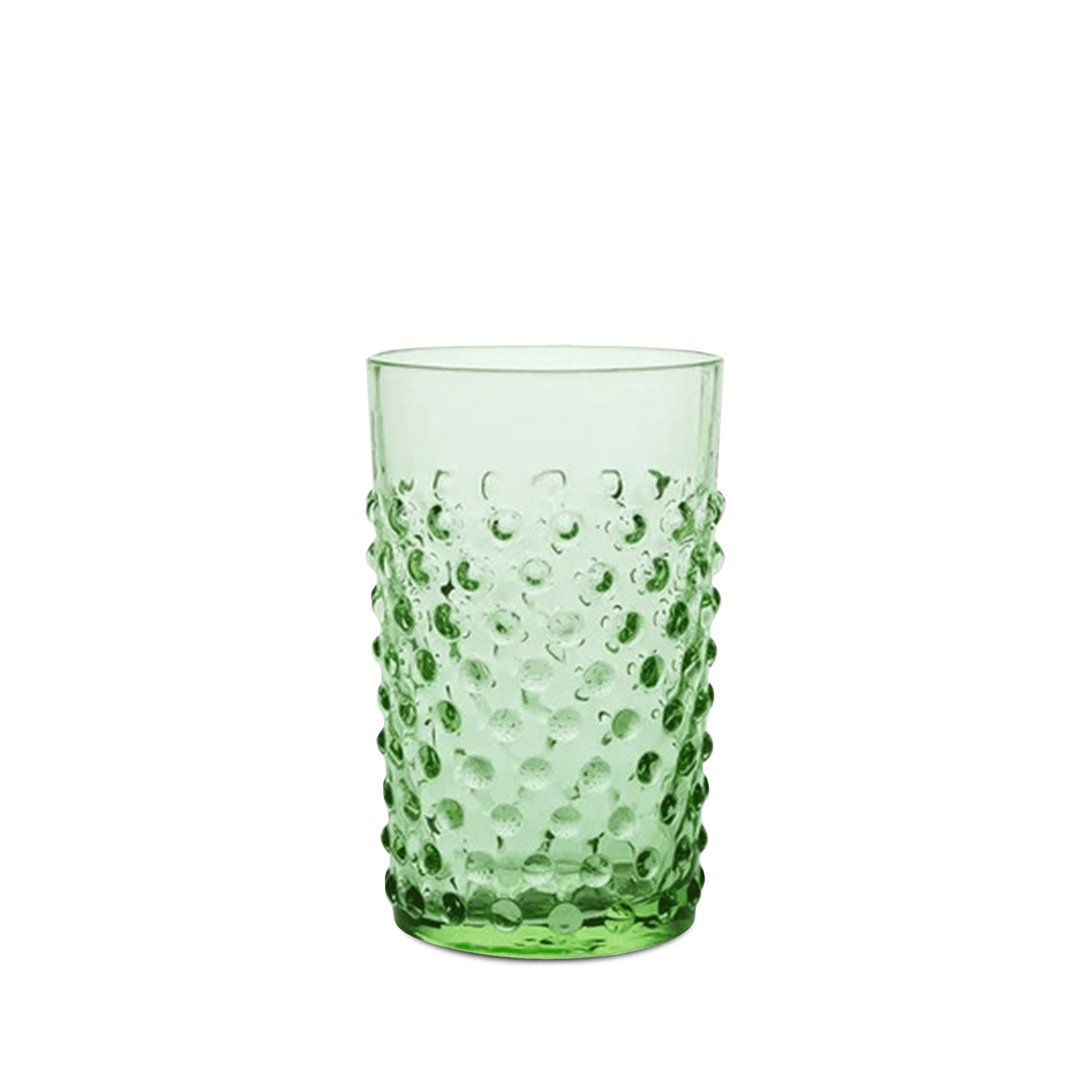 Copo Curto Hobnail Verde Claro.