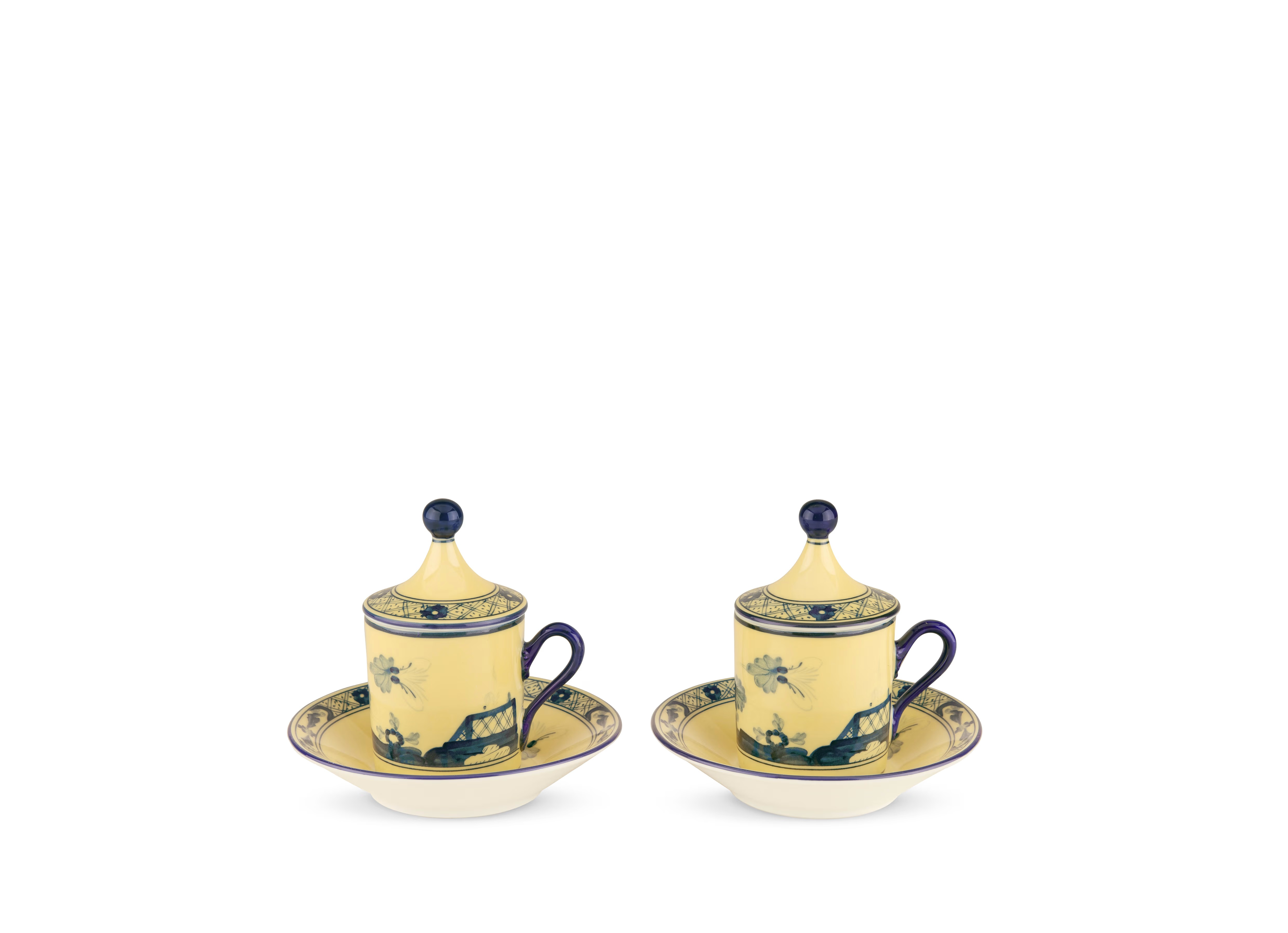 Set Xícara de Café Oriente Italiano Citrino