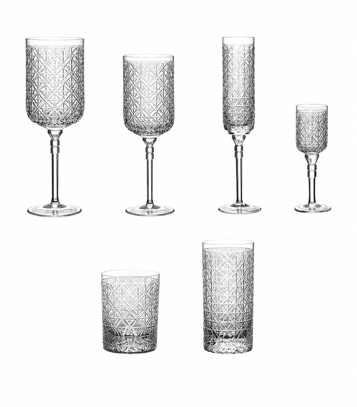Jogo de 6 Copos Short Drink Simetria