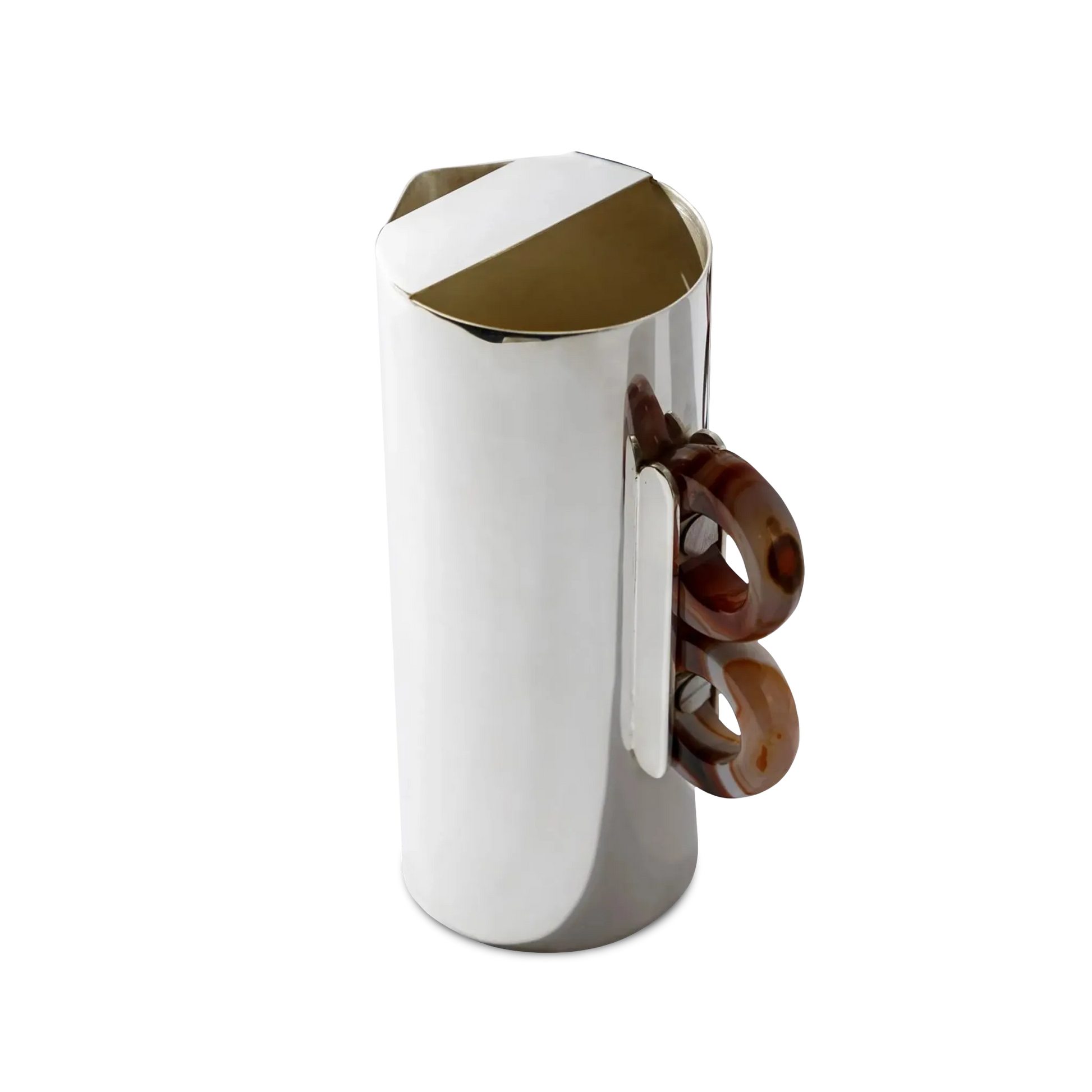 Jarra Prata Com Ágatha.