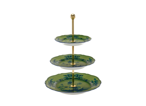 Porta Petit Fours Oriente Italiano Malachite