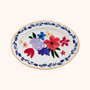 Travessa Oval Indaco Bouquet