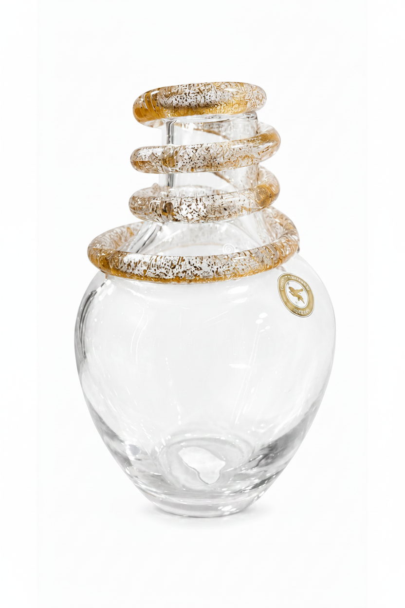 Vaso Murano Lorenna Ouro