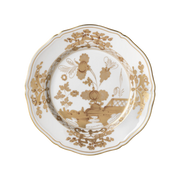 Vista frontal do Prato Raso Oriente Italiano Aurum.