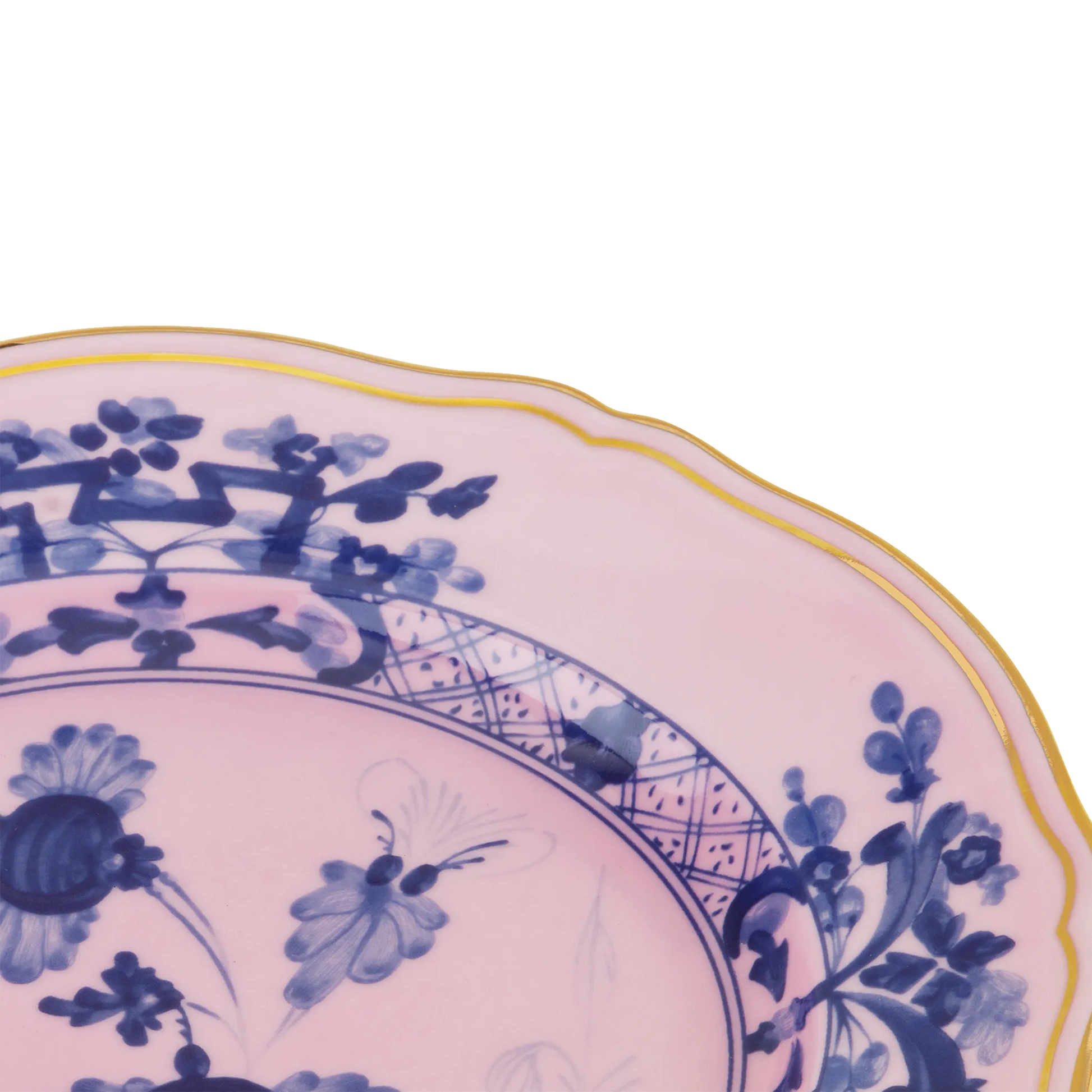 Detalhe do Prato Sobremesa Oriente Italiano Azalea.