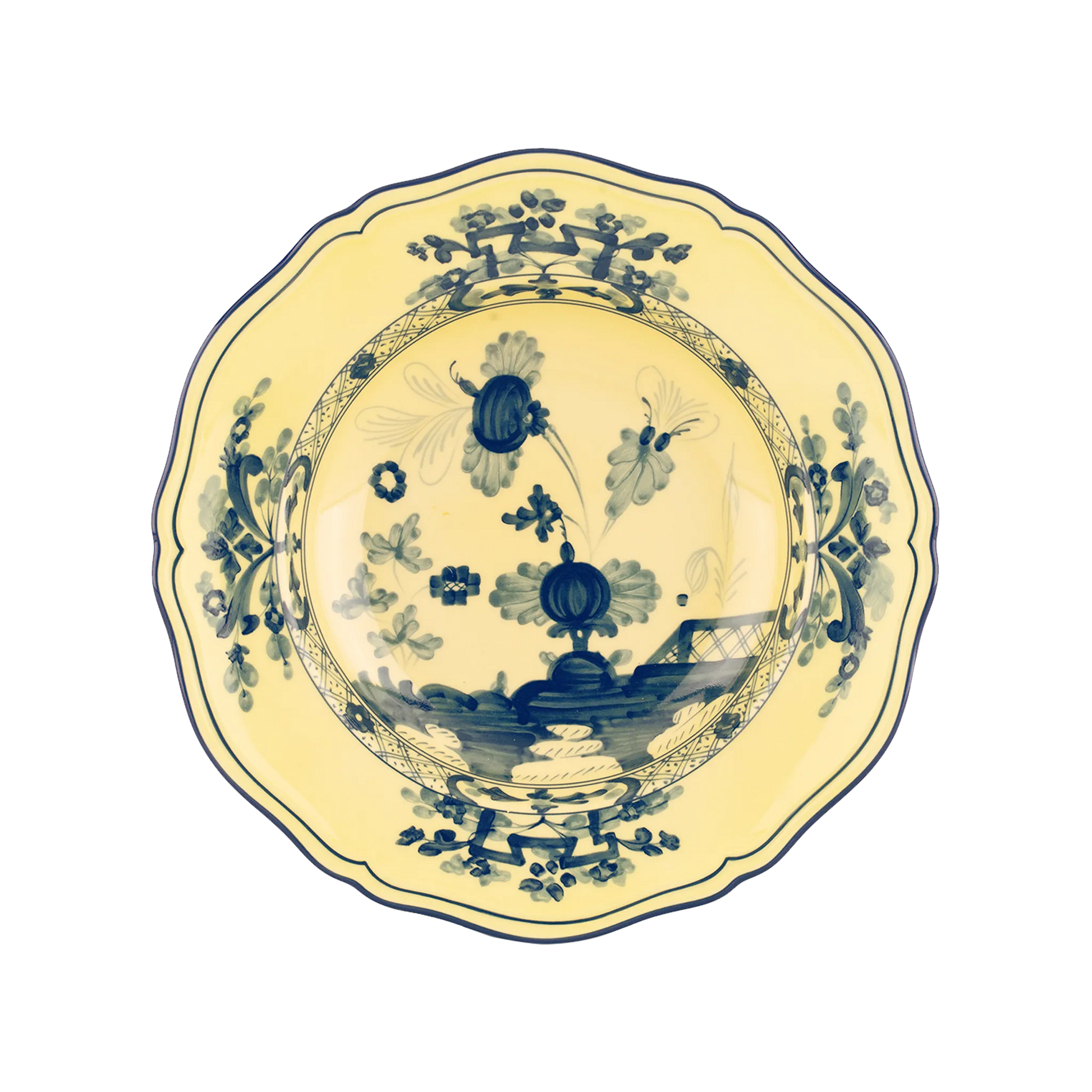 Vista frontal do Prato Massa Oriente Italiano Citrino.