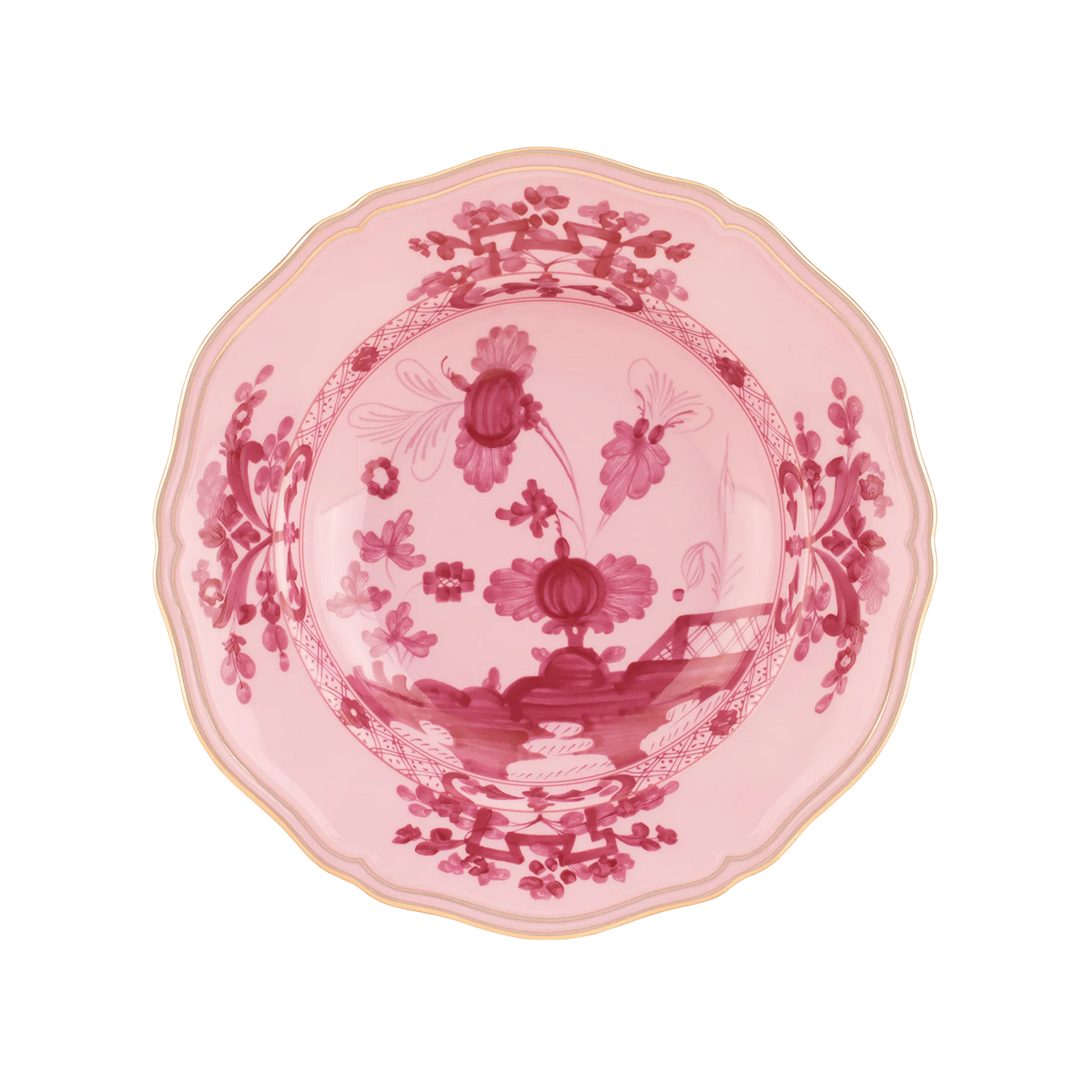 Vista frontal do Prato Massa Oriente Italiano Porpora.