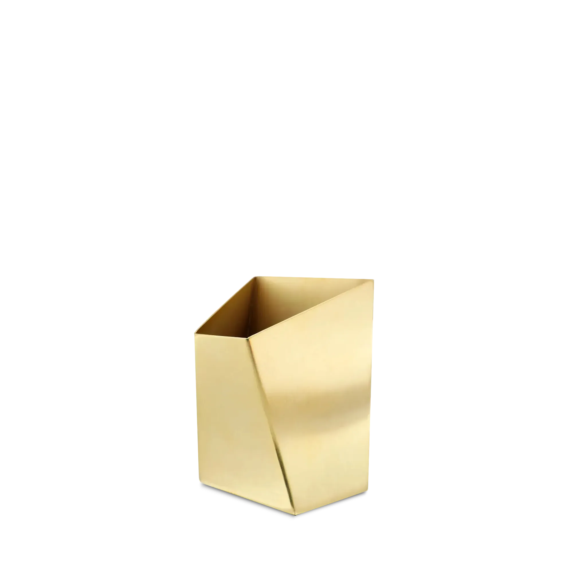Vaso Baixo Inclinado Origami.