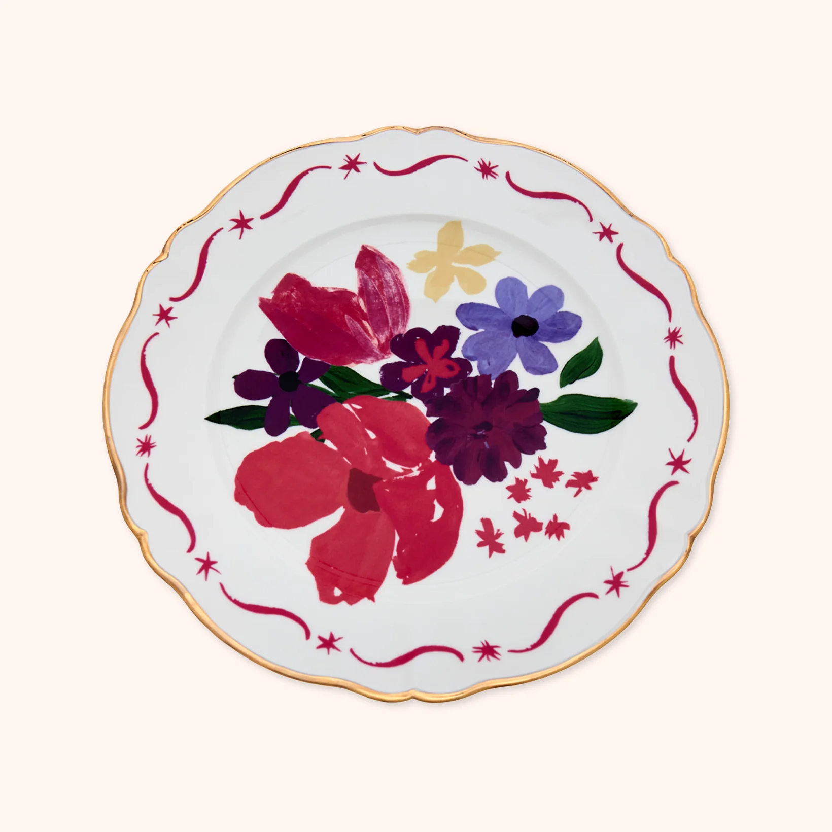 Sousplat Magenta Bouquet