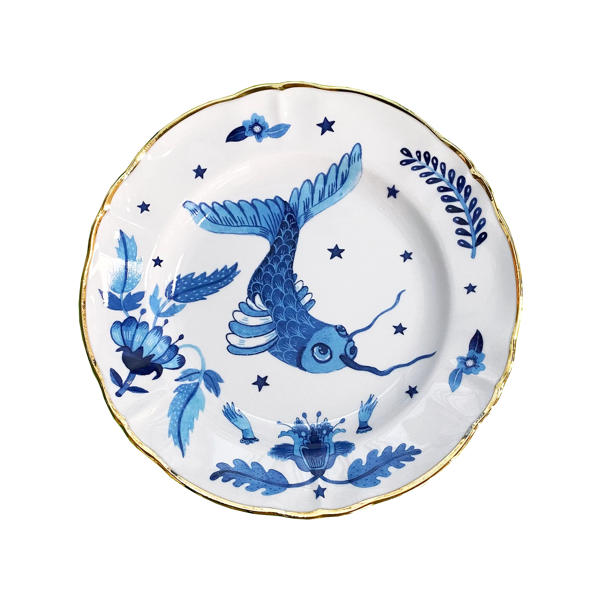 Prato Sobremesa Over Blu.