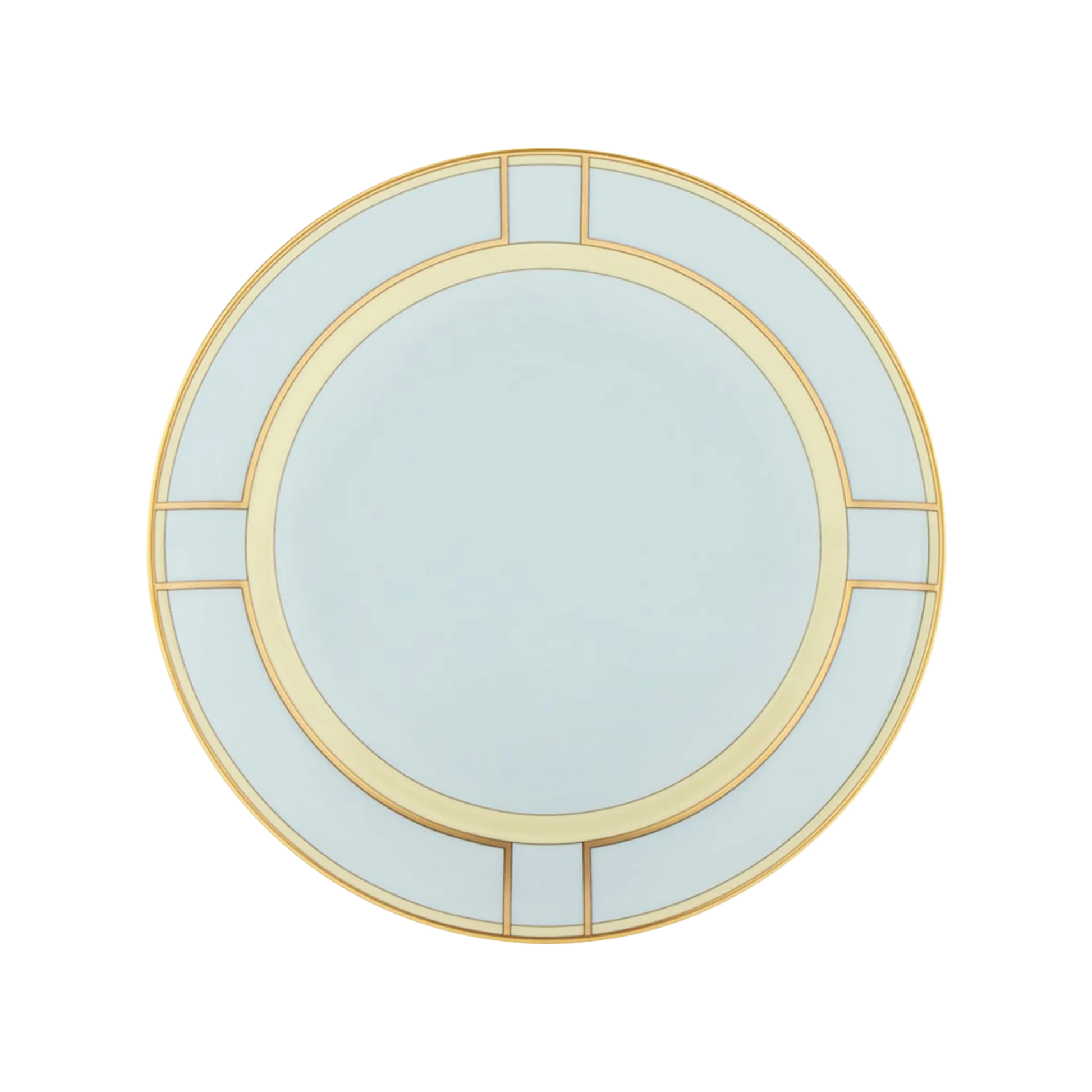 Vista frontal do Prato Sobremesa Diva Celeste.