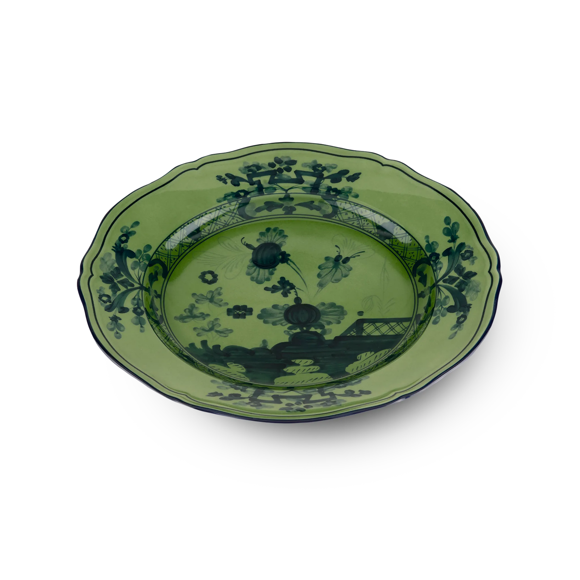 Prato Sobremesa Oriente Italiano Malachite.