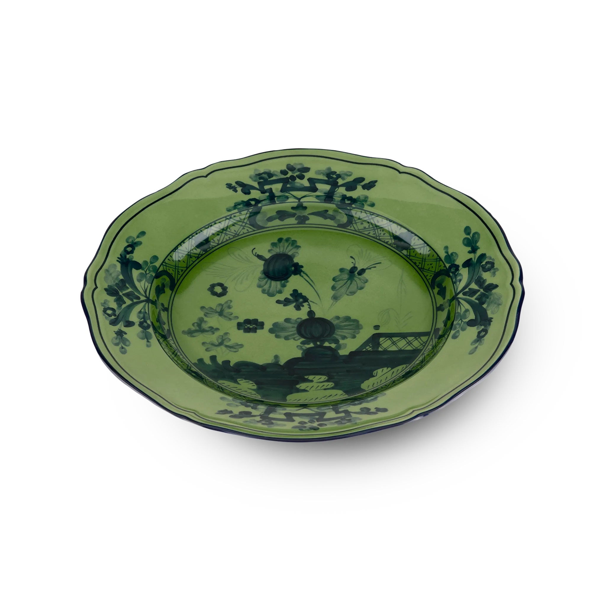 Prato Sobremesa Oriente Italiano Malachite.