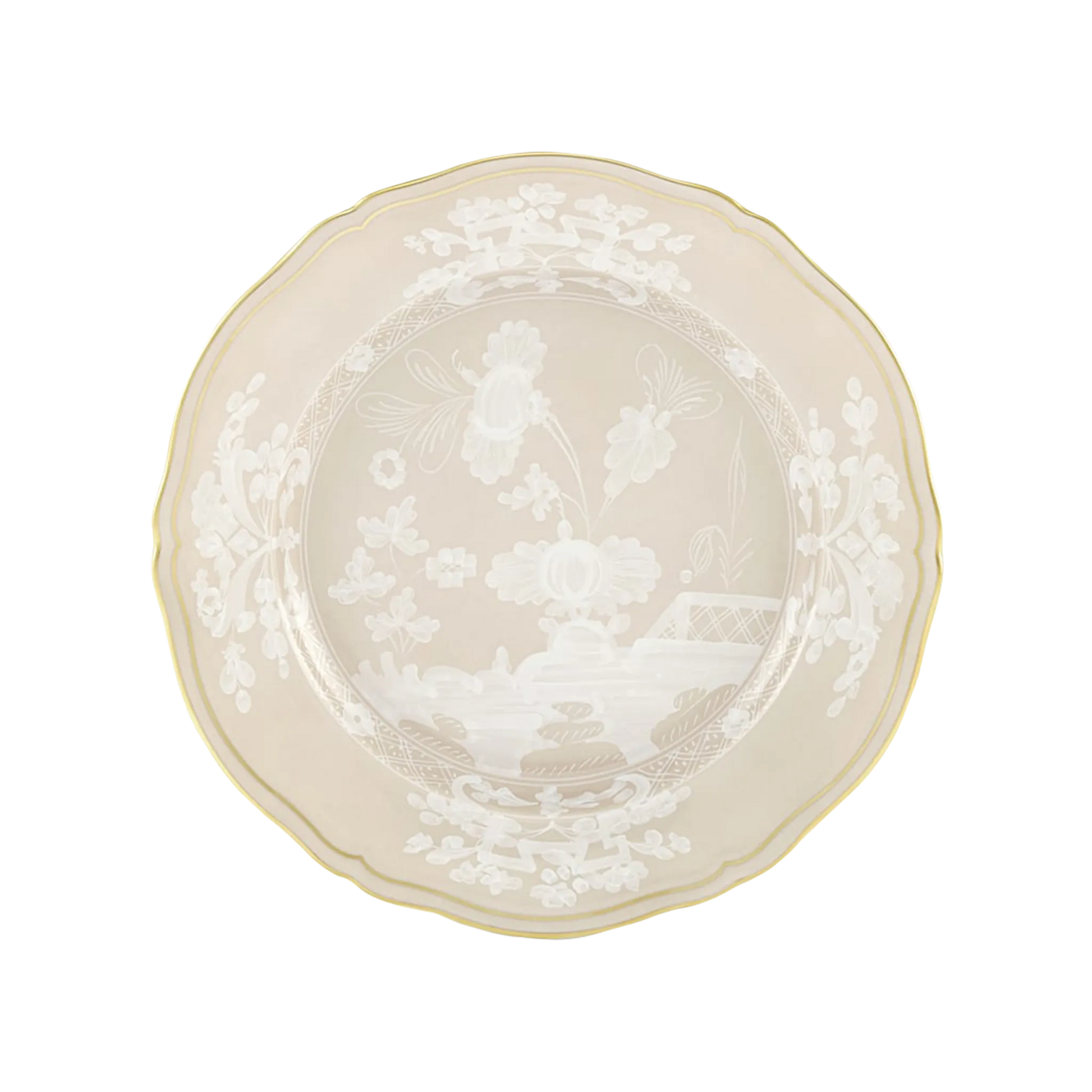 Vista frontal do Prato Sobremesa Oriente Italiano Meringa.