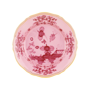 Vista frontal do Prato Sobremesa Oriente Italiano Porpora.