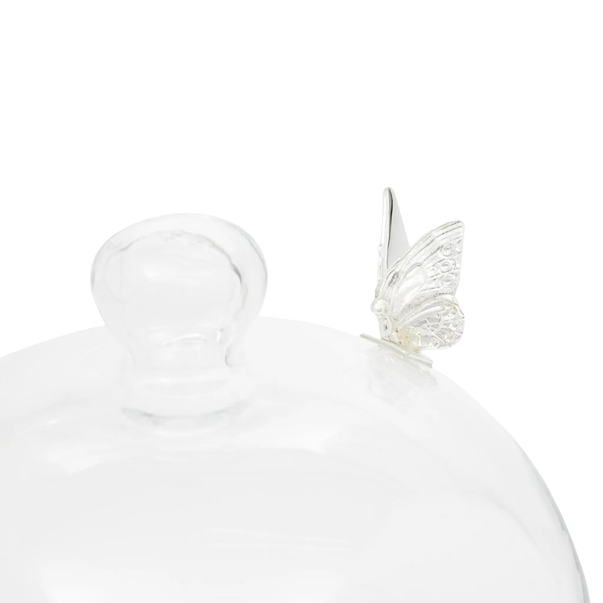 Queijeira com Pé e Cúpula Borboleta.