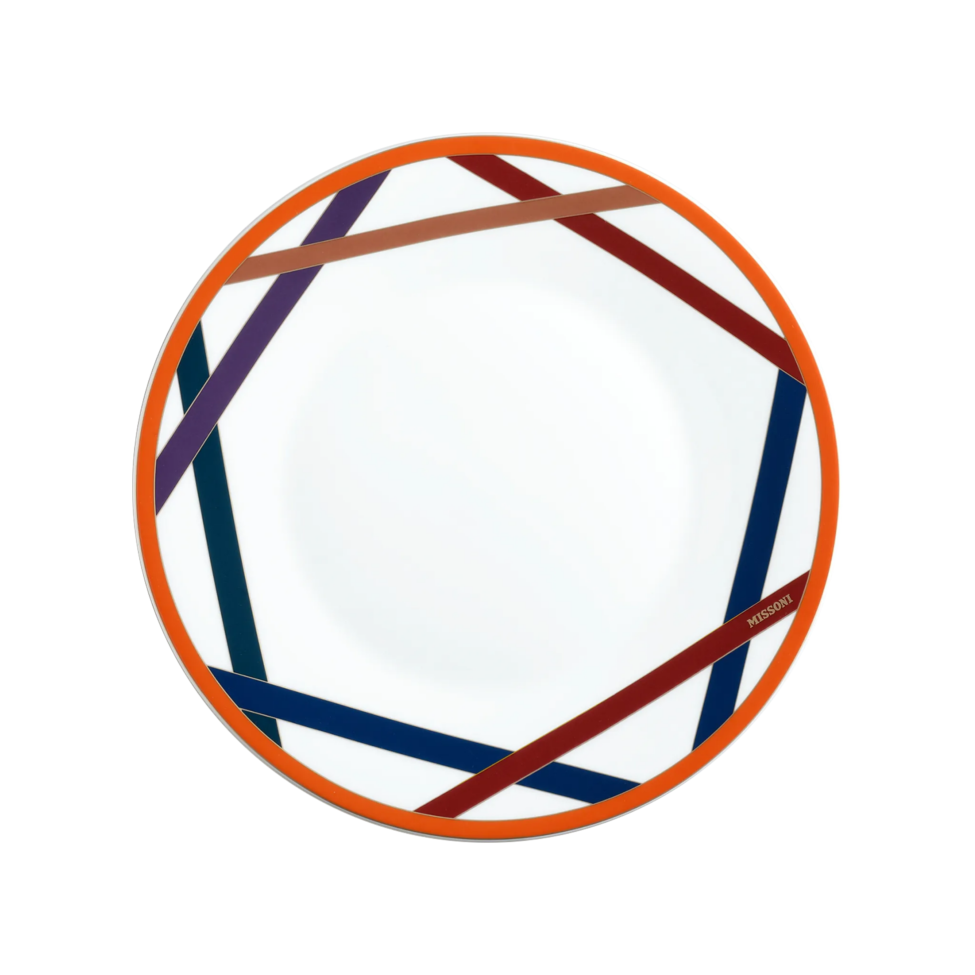 Set 2 Pratos Rasos Missoni Nastri Collours.