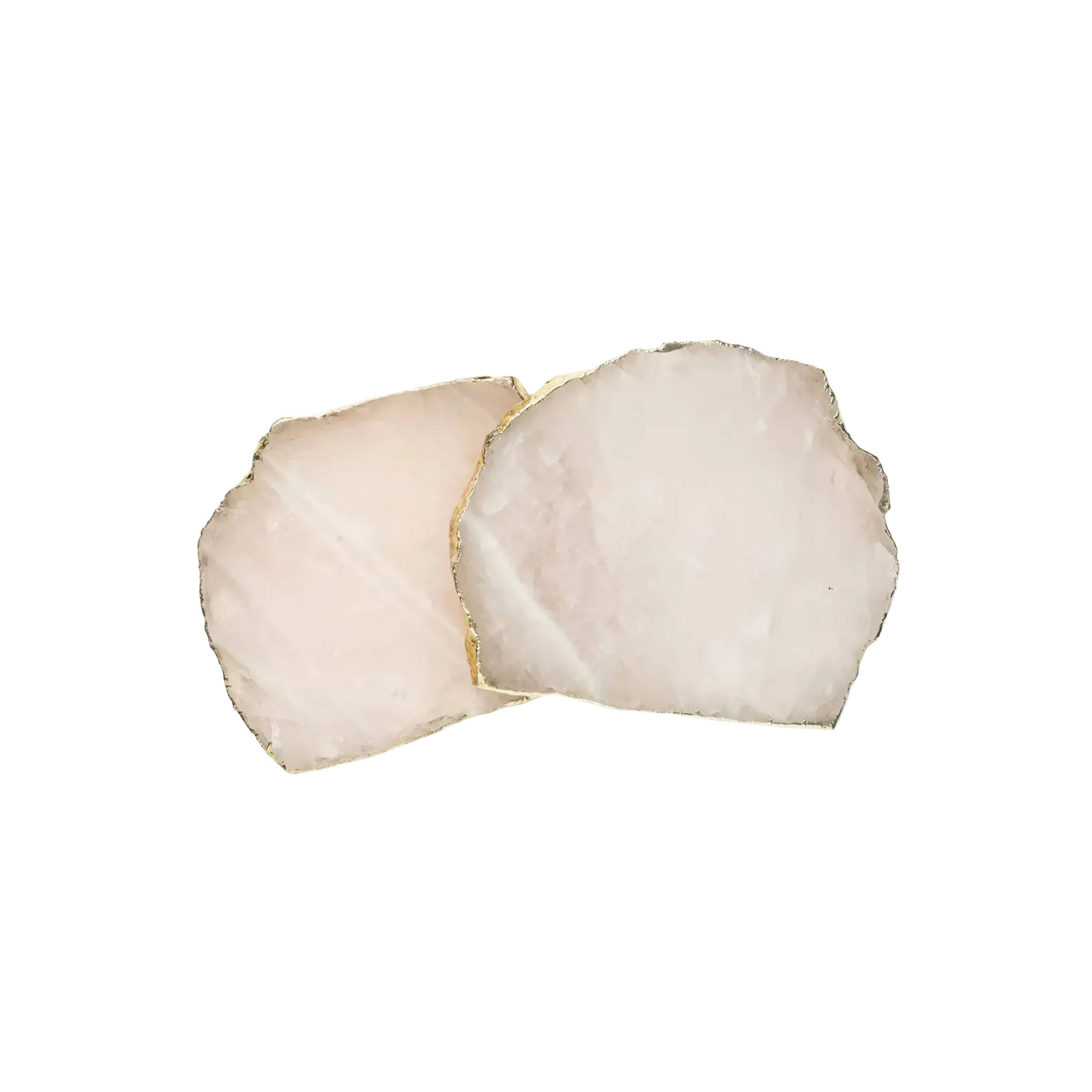 Set Porta Copo Quartzo Rosa