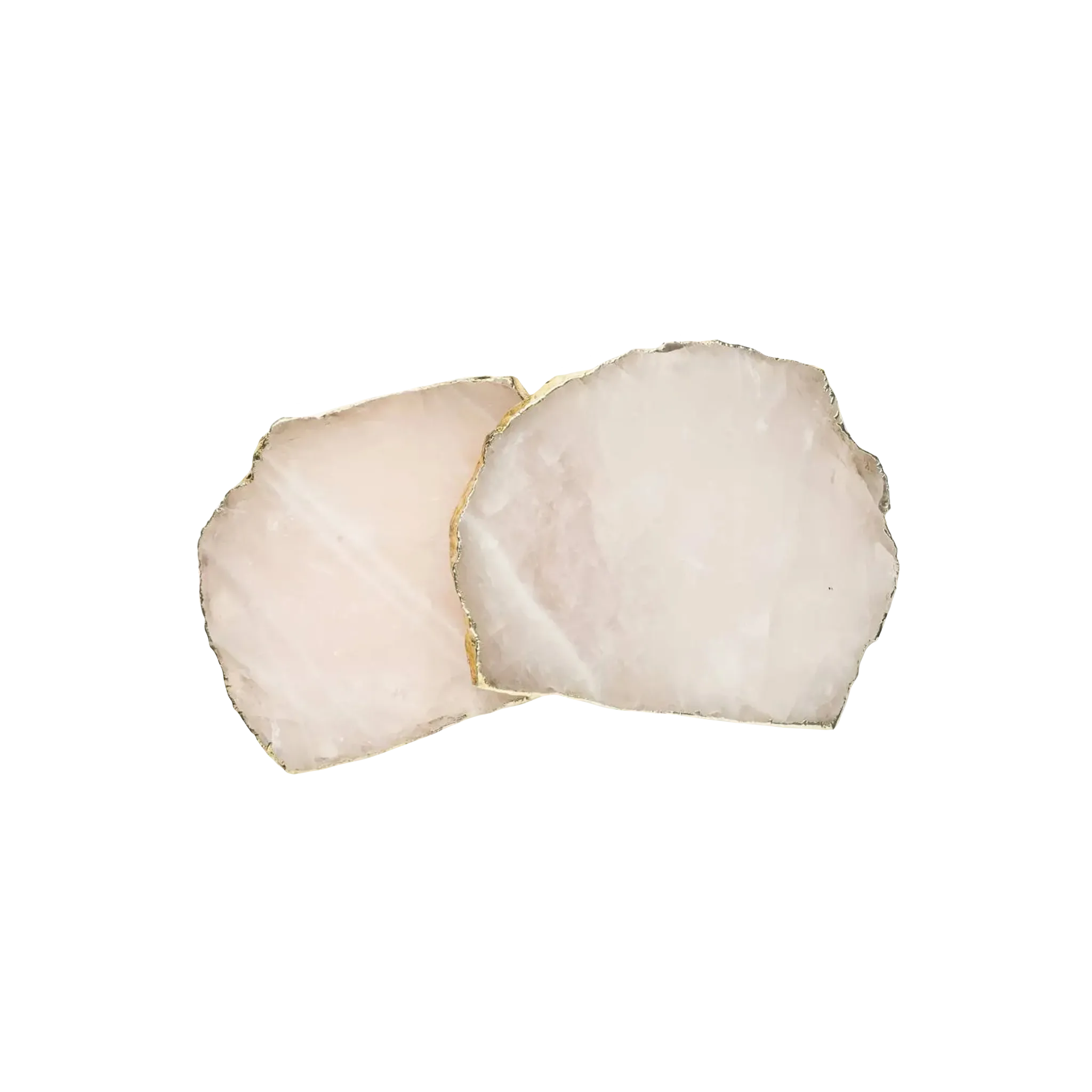 Set Porta Copo Quartzo Rosa