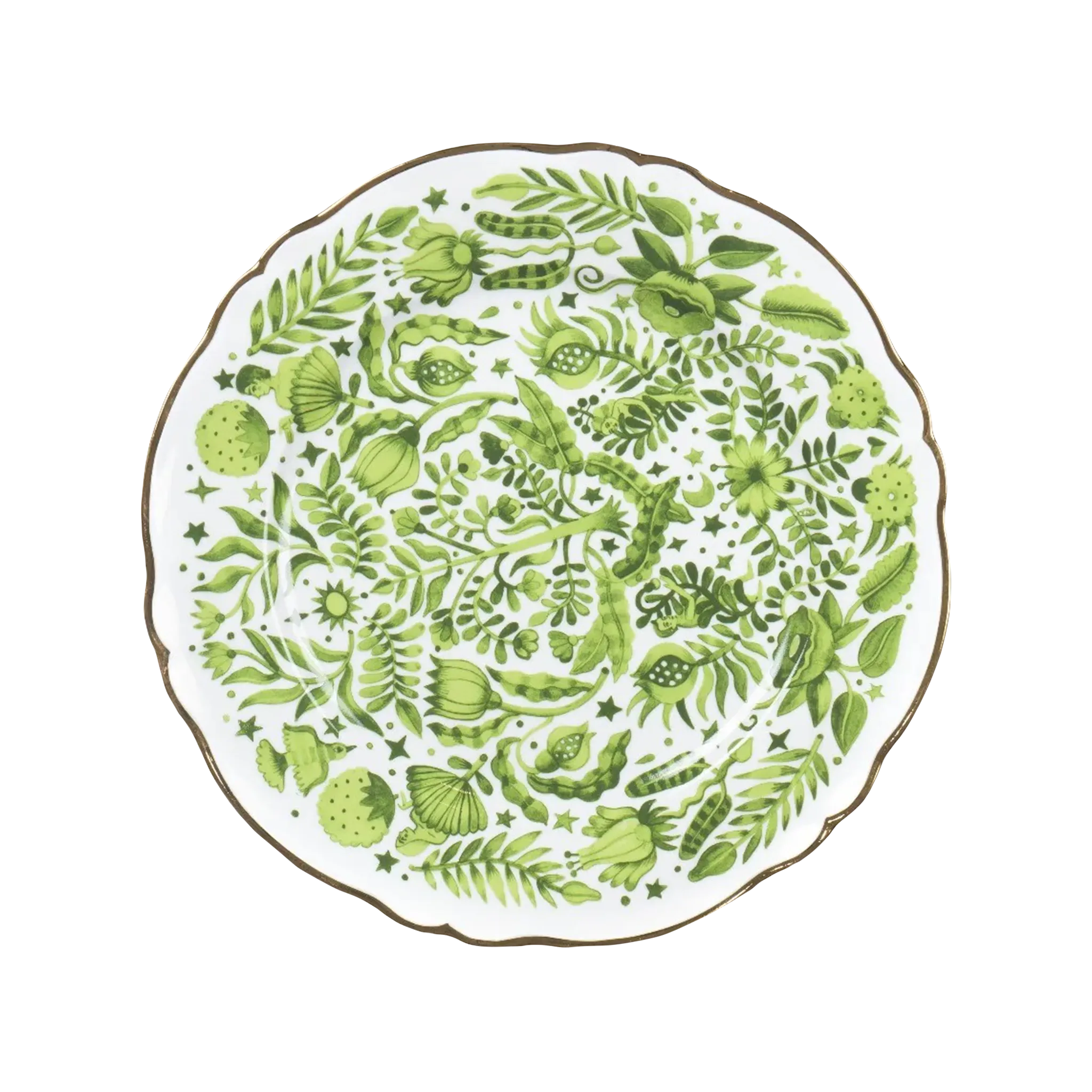 Sousplat Floral Verde.