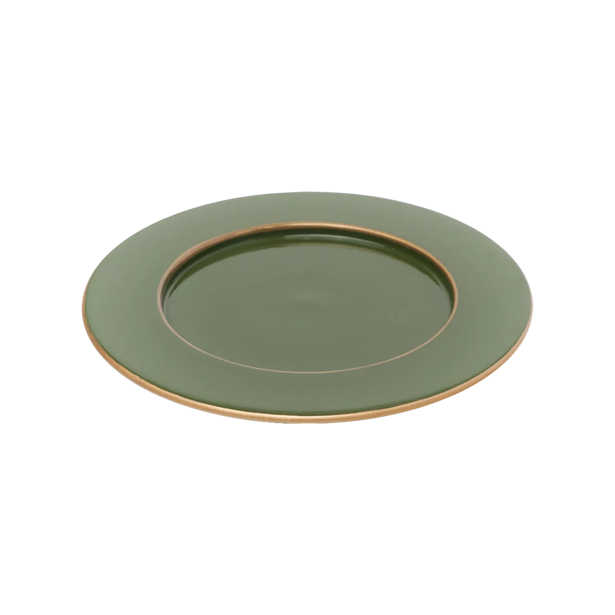 Sousplat Verde Militar.