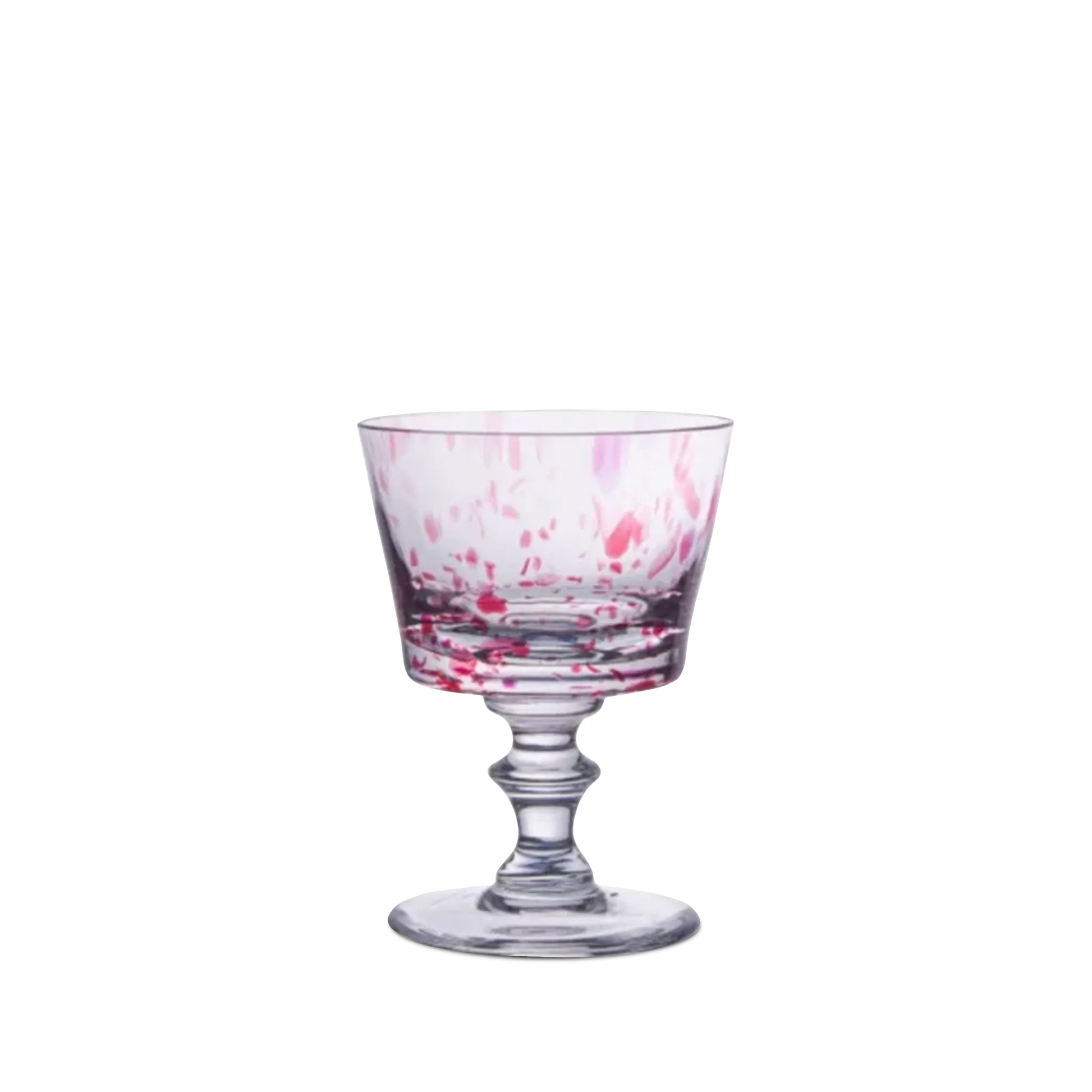 Taça de Sobremesa Murano Color Rosa.