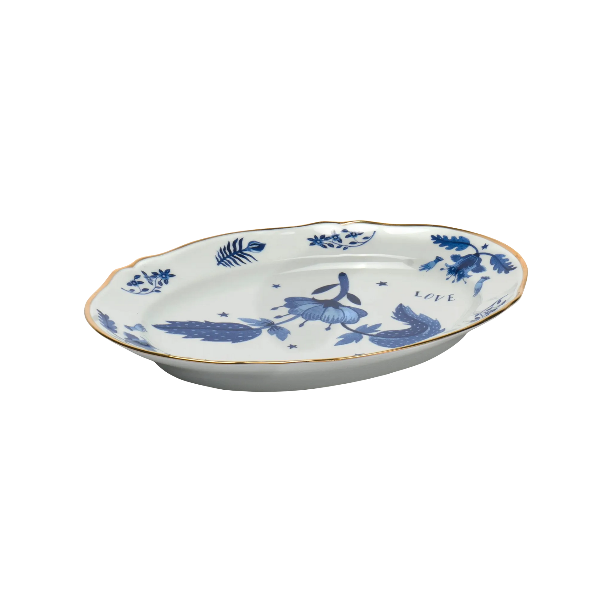 Travessa Oval Over Blue.