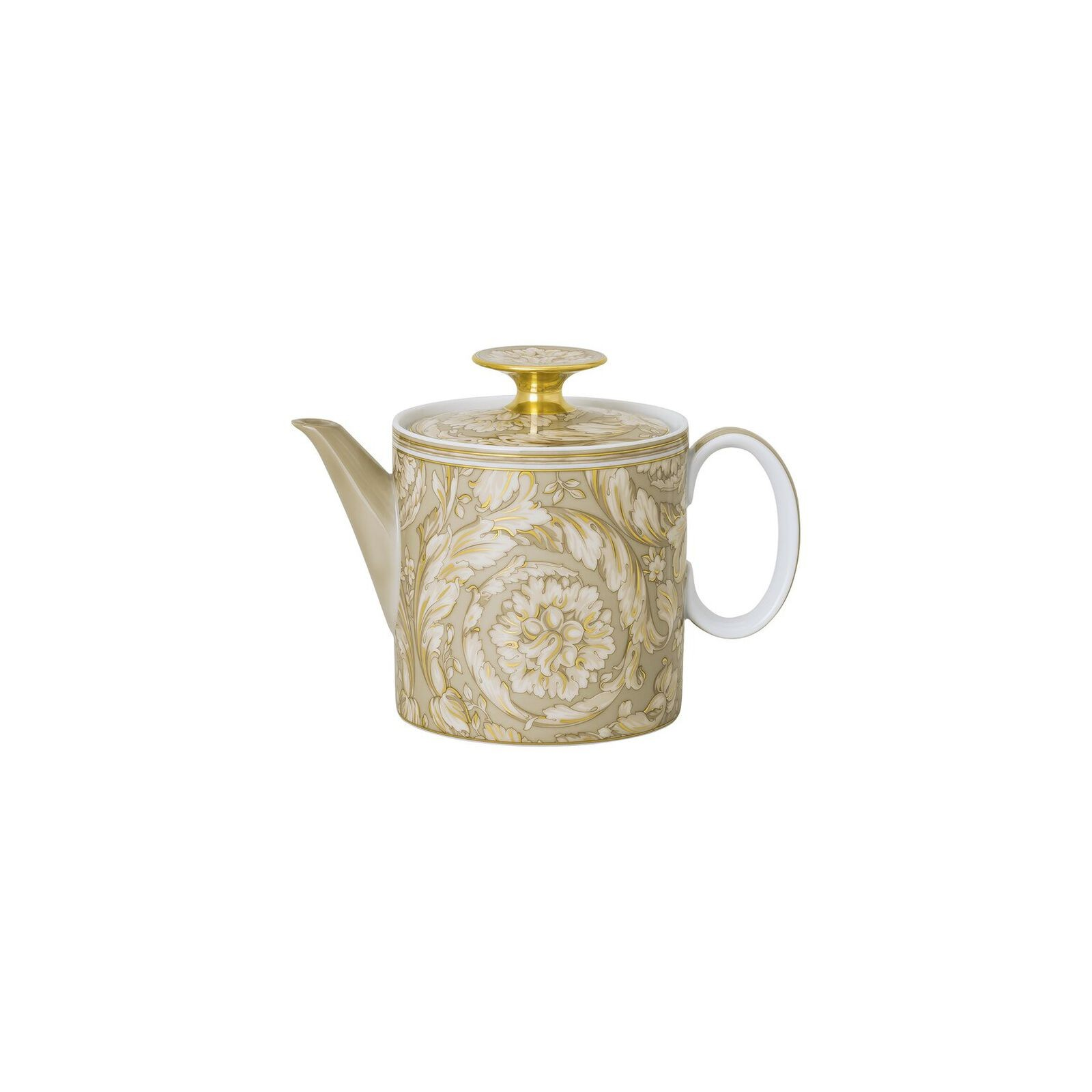 Bule de Chá Versace Barocco Beige