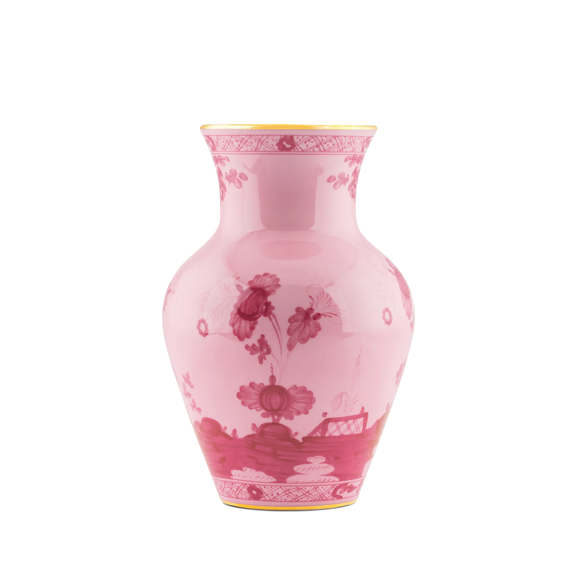 Lateral Vaso Médio Oriente Italiano Porpora.