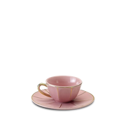 Xícara de Café Rosa Vintage.