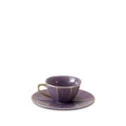 Xícara de Café Roxa Vintage.