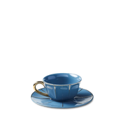 Xícara de Chá Azul Vintage.