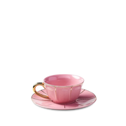 Xícara de Chá Rosa Vintage.