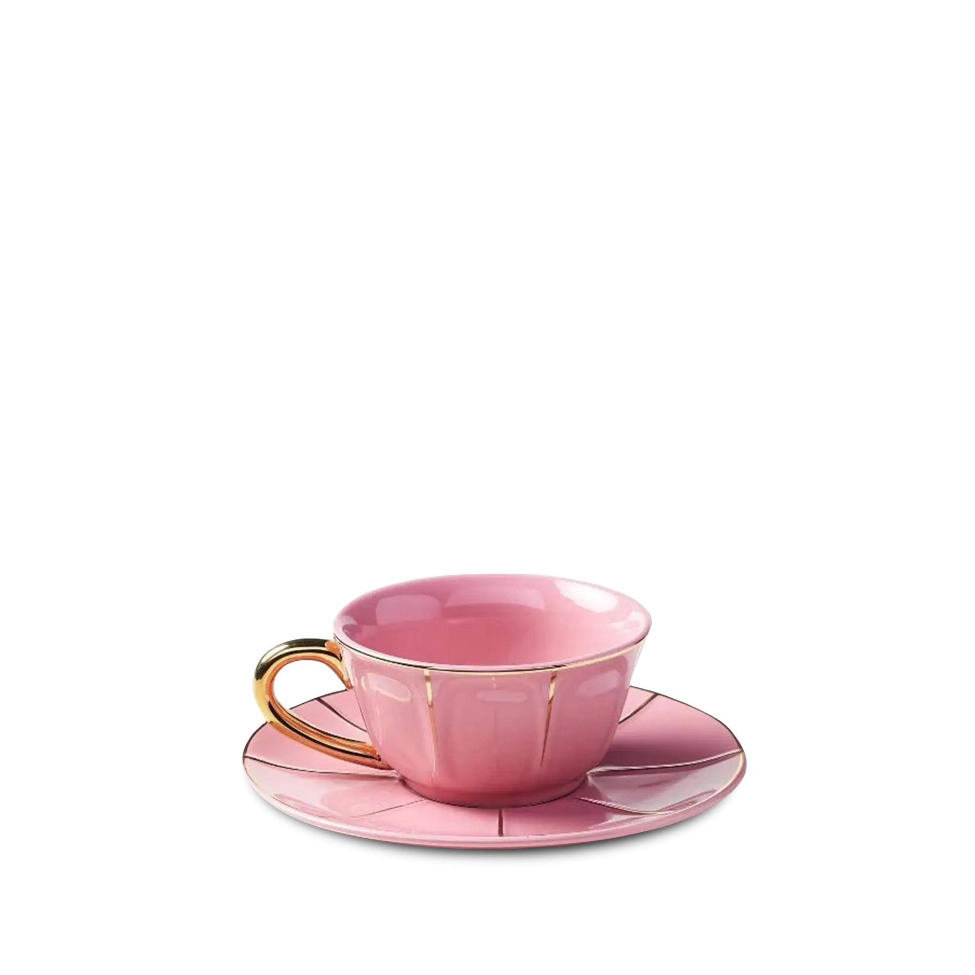 Xícara de Chá Rosa Vintage.