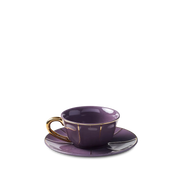 Xícara de Chá Roxa Vintage.