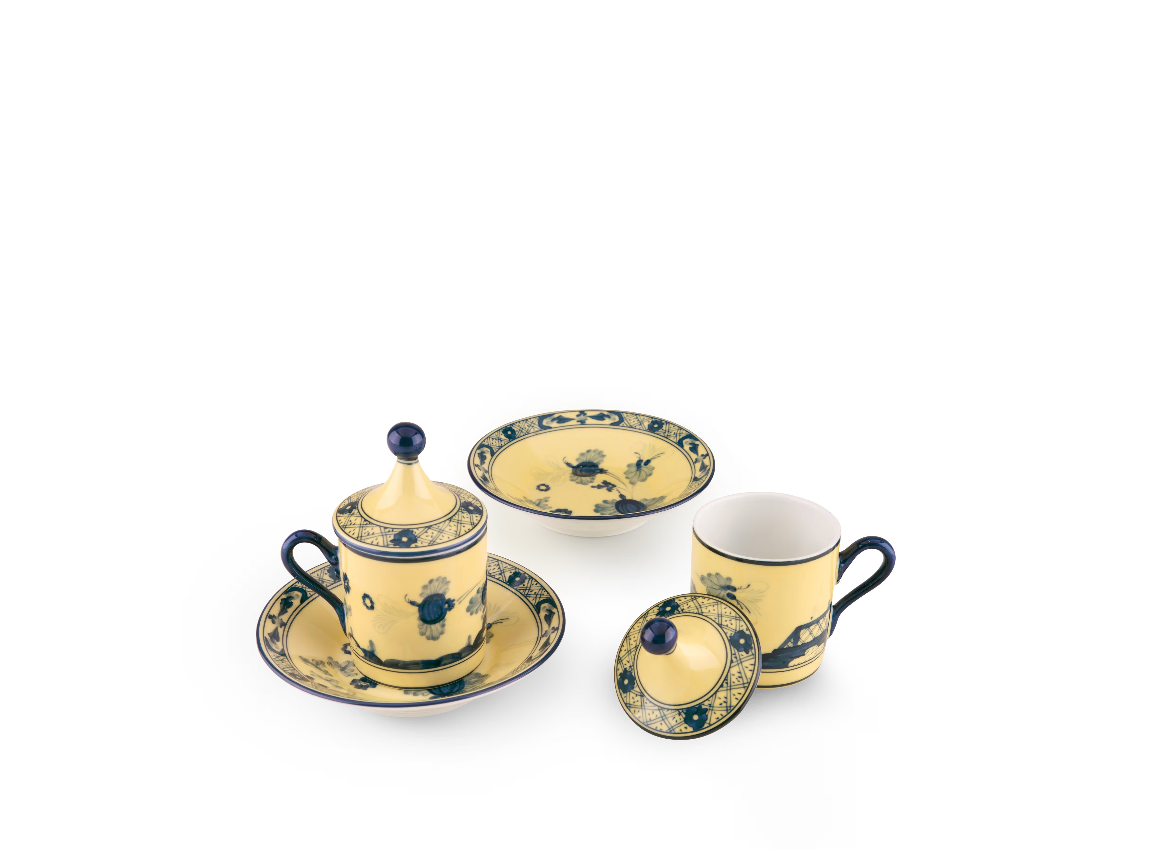 Set Xícara de Café Oriente Italiano Citrino